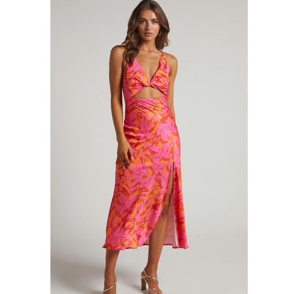 SundaeMuse Everett satin pink Dress- sold out!